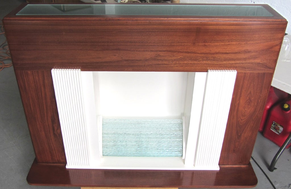 American Art Deco Electric Fireplace For Sale 1