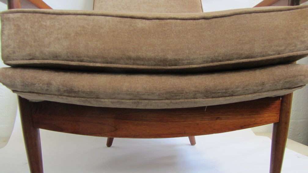 American George Nakashima  Mid Century Modern Design Hi-Back Lounge Chair For Sale