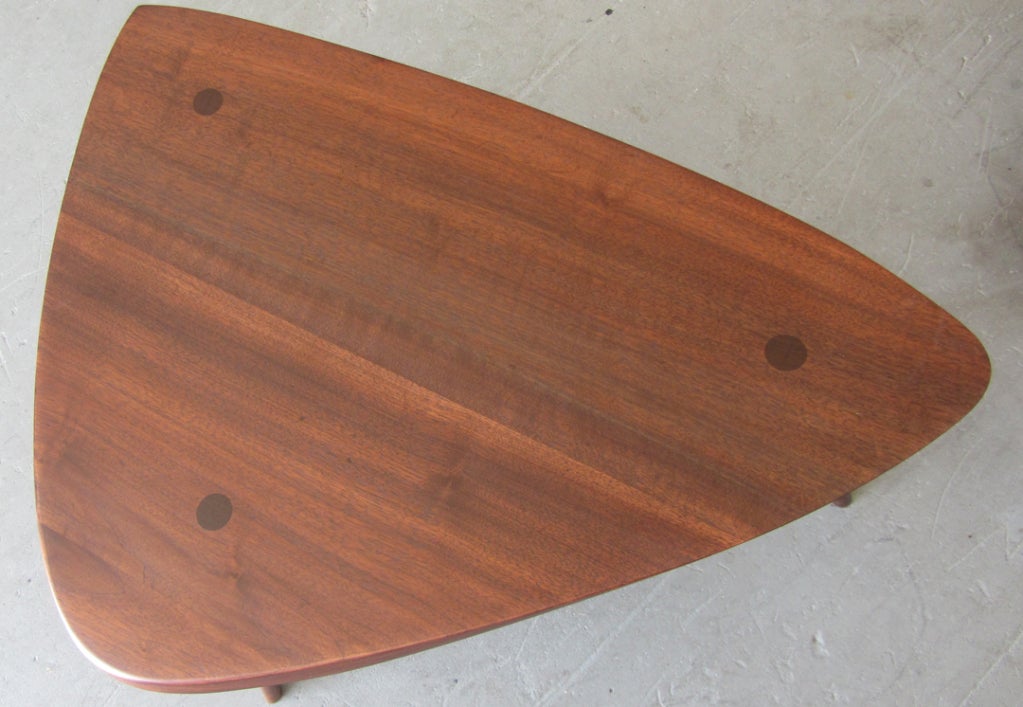 George Nakashima Studio Triangular Occasional Table