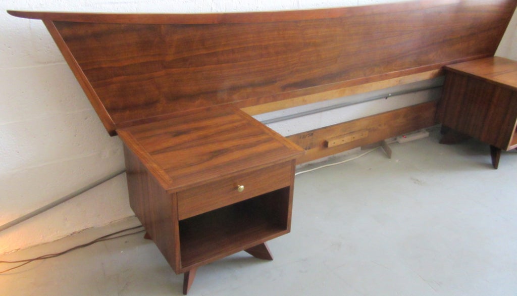 George Nakashima Mid Century Modern Design King Size Bed