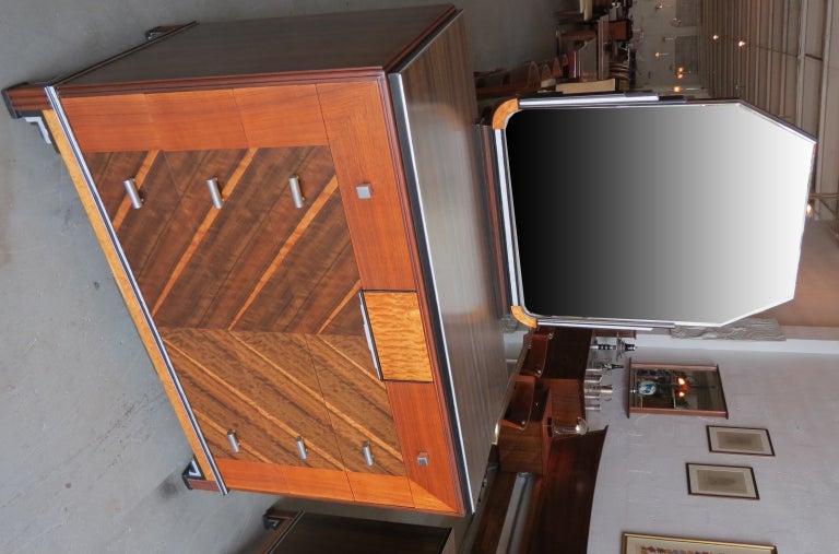 American Art Deco Skyscraper Bedroom Set For Sale 4