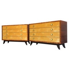 One Gilbert Rohde American Art Deco Four Drawer Chest 4144