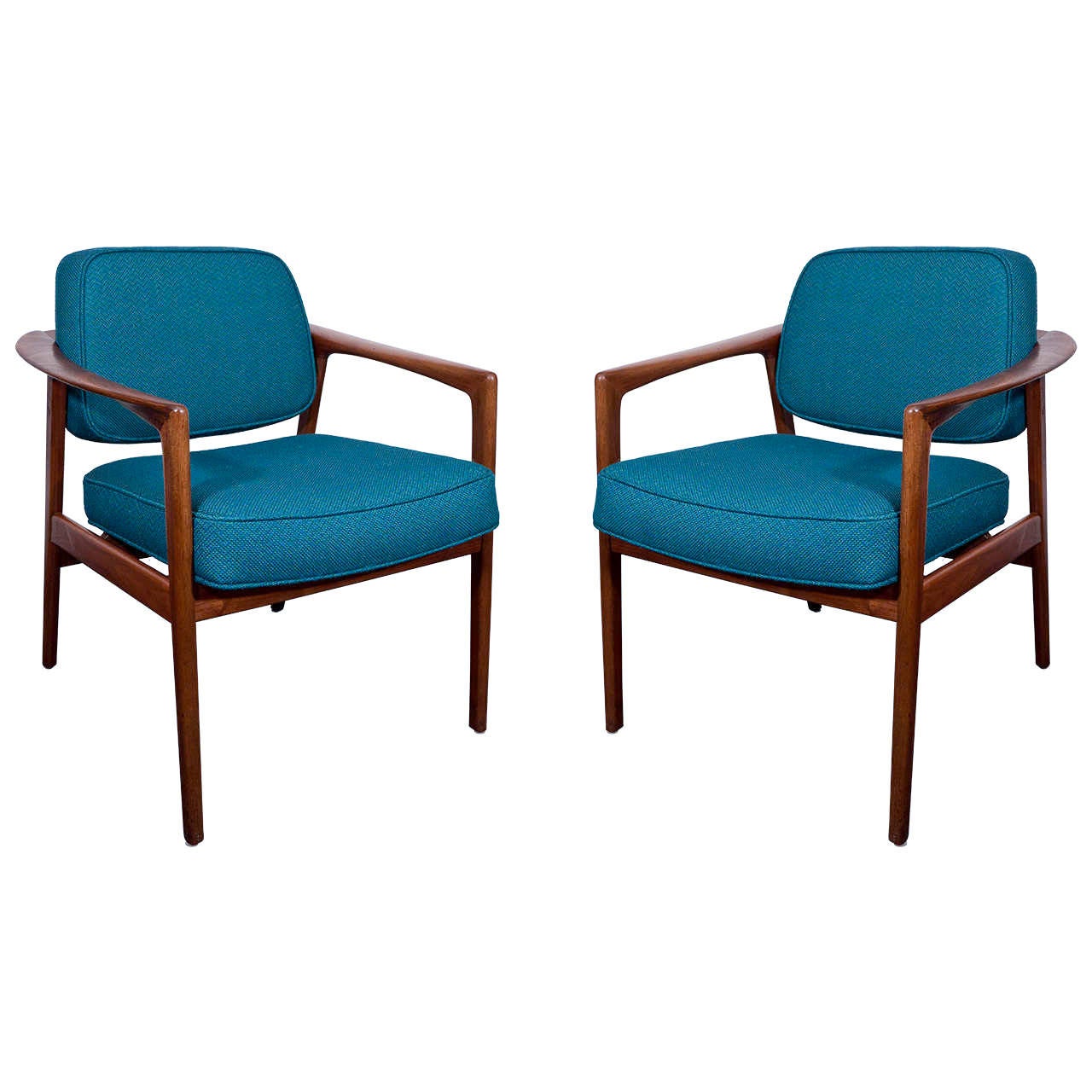 Pair of Lounge Chairs by Folke Ohlsson for DUX