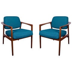 Pair of Lounge Chairs by Folke Ohlsson for DUX