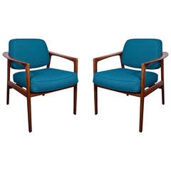 Pair of Lounge Chairs by Folke Ohlsson for DUX