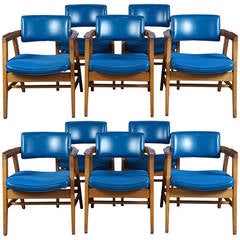Set of Ten Armchairs