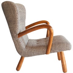 Rare wing armchair by architect Martin Olsen, for Vik & Blindheim, Norway.