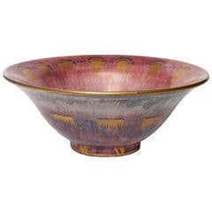 Swedish art deco ceramic bowl designed by Josef Ekberg for Gustavsberg