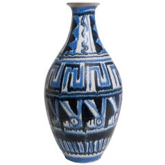 Vintage Swedish Mid-Century Vase by Mette Doller and Erik Ivarsson for Hoganas