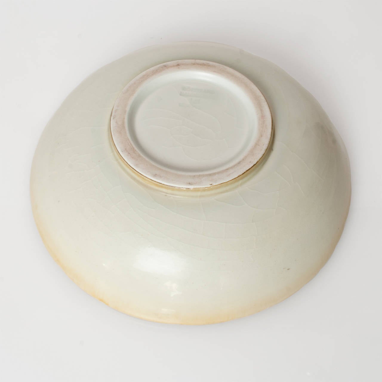 Art Deco Scandinavian Modern Ceramic Bowl in Golden Glaze by Gertrud Lonegren, Rorstrand