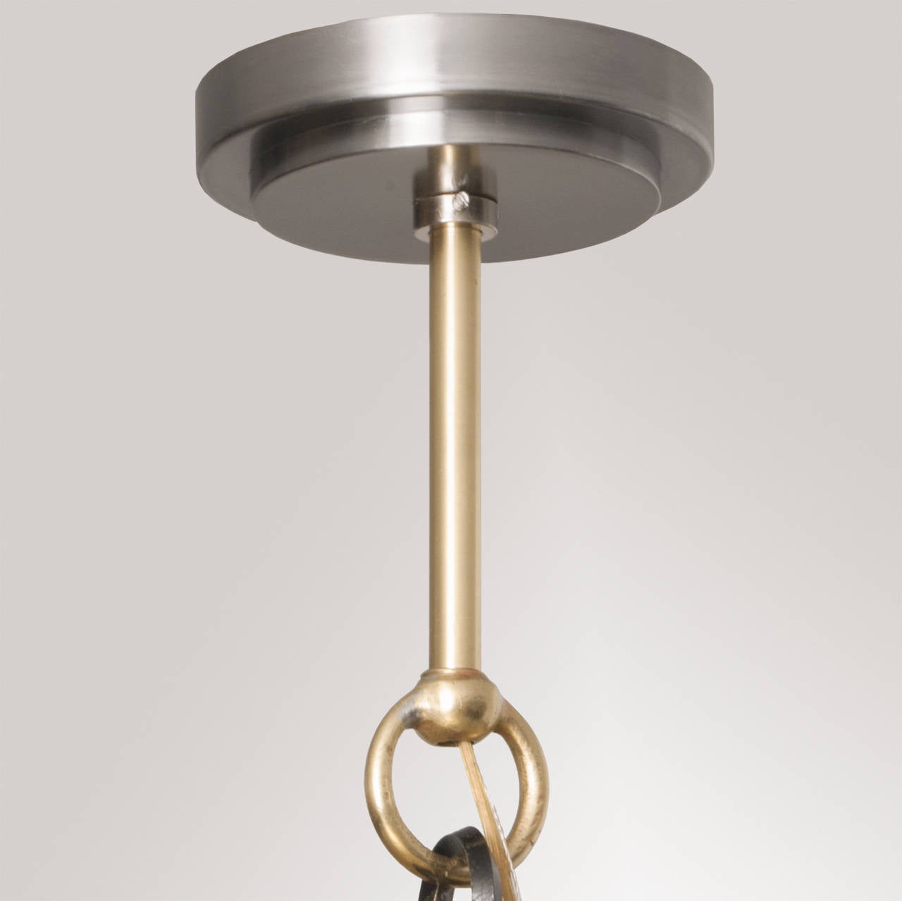 Brass Swedish Art Deco Pendant by Lars Holmstrom for Arvika Konsthantverk