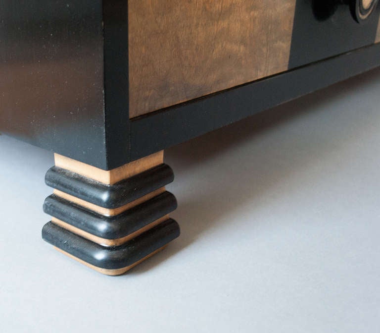 Swedish Art Deco Marquetry Two-Part Cabinet by Otto Schulz for Boet 6