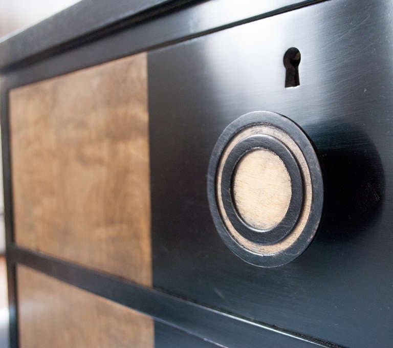 Swedish Art Deco Marquetry Two-Part Cabinet by Otto Schulz for Boet 5