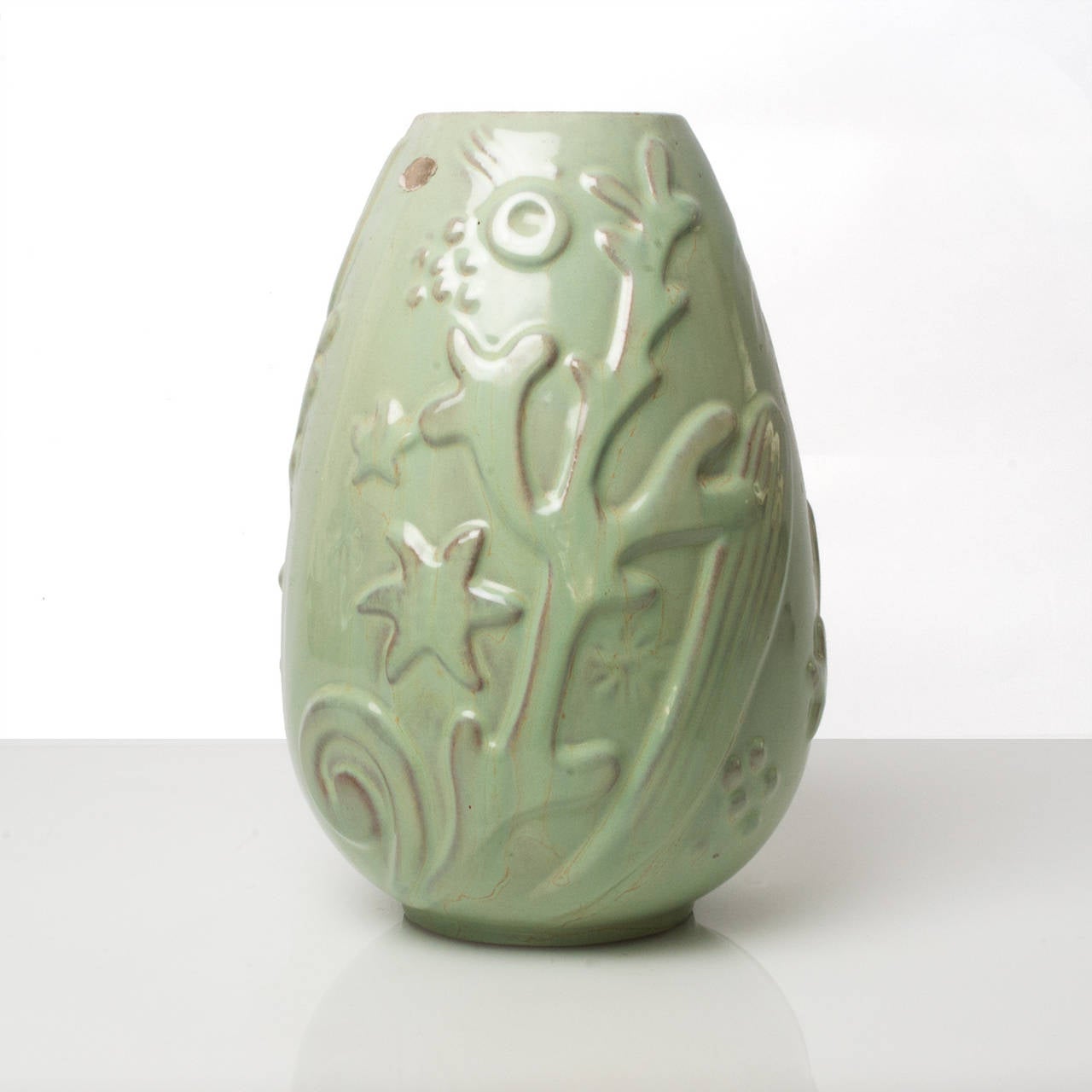 Glazed Swedish Art Deco Ceramic Vase by Anna-Lisa Thomson