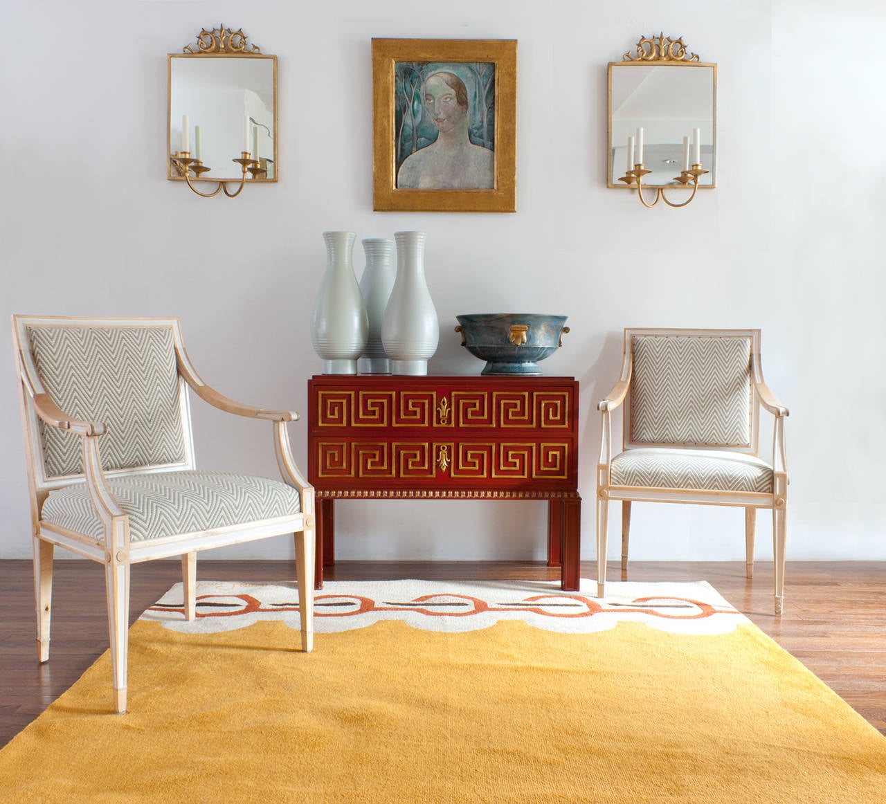 Danish Pierre Cardin rug designed in his Paris Atelier made in Denmark