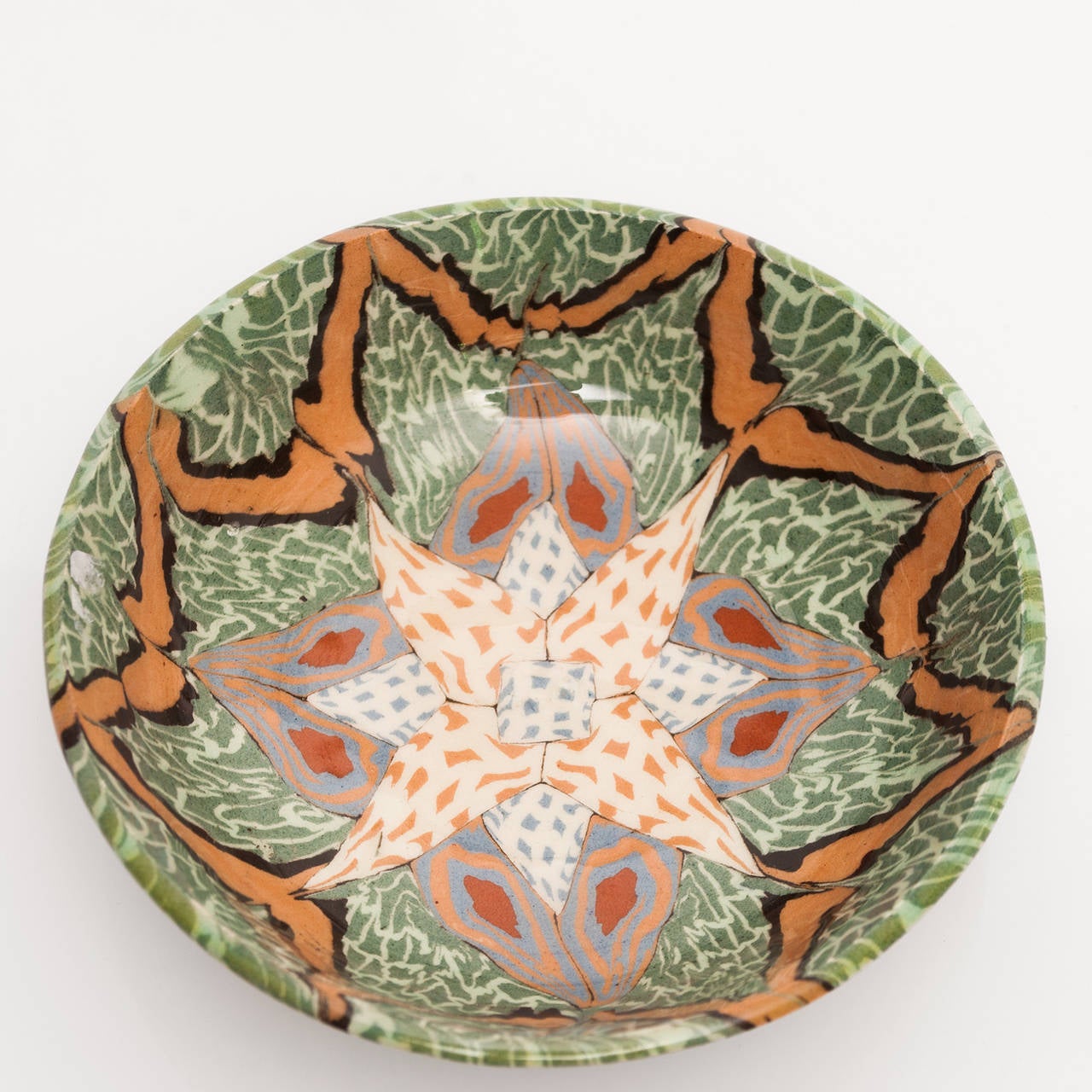 Mosaic Small French Vallauris Bowl by Ceramicist Jean Gerbino