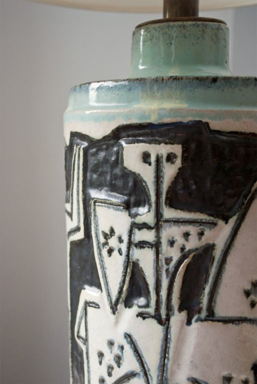 20th Century Zsolnay (pecs) Mid-Century Ceramic Lamps