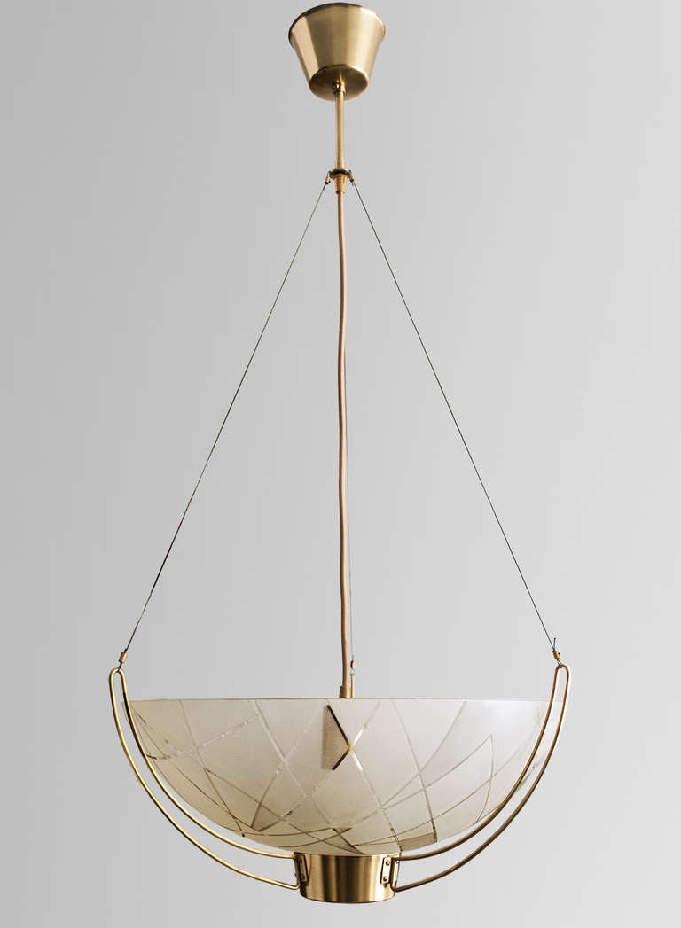 Swedish Scandinavian Modern Pendant by Bo Notini for Glossner, Sweden