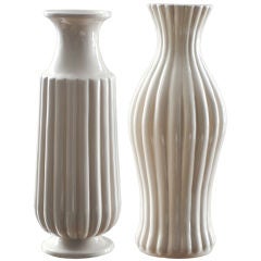 Tall art deco ceramic vases by Ewald Dahlskog