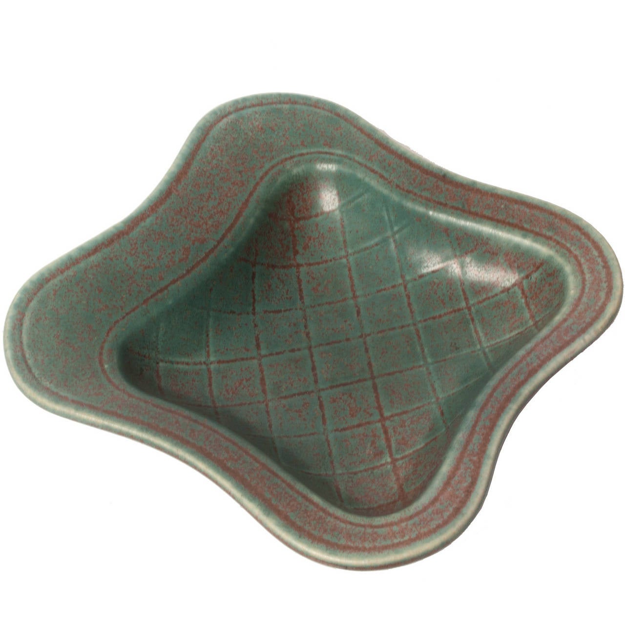 Scandinavian Modern Ceramic Organic Form Bowl by Gunnar Nylund