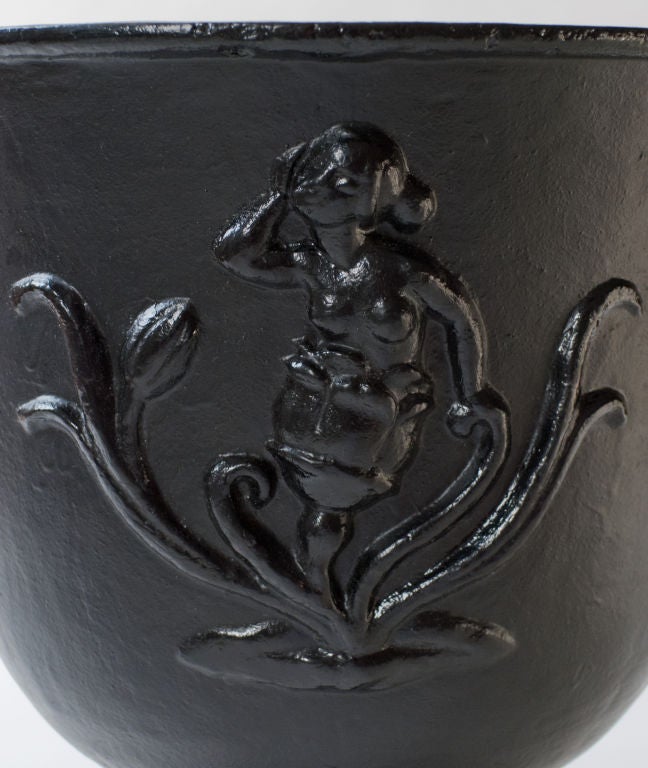Ivar Johnsson satyr urn for Nafveqvarns Bruk Swedish Art Deco 1