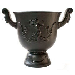 Ivar Johnsson satyr urn for Nafveqvarns Bruk Swedish Art Deco