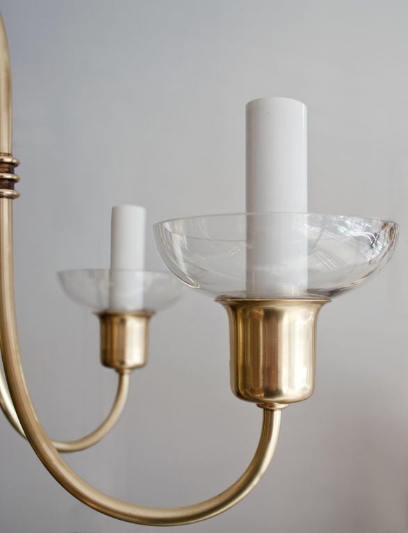 Glass Fantastic Swedish Art Deco chandelier, Elis Bergh, C.G. Hallberg