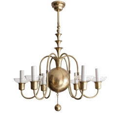 Fantastic Swedish Art Deco chandelier, Elis Bergh, C.G. Hallberg