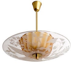 Swedish mid-century fixture designed by Bo Notini for Glossner