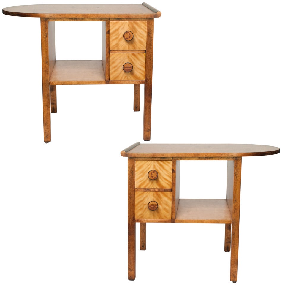 Pair of Scandinavian Modern Night Stands by Otto Schulz for Boet