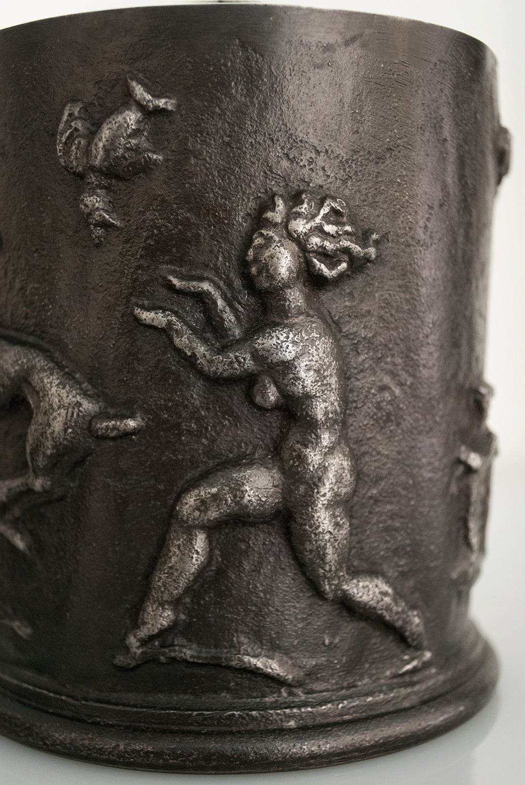 Swedish Art Deco Cast Iron Jar with Lid by Carl Elmberg for Näfveqvarns Bruk 3