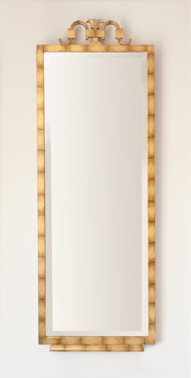 Pair of Scandinavian Modern, Art Deco Giltwood Mirrors by Axel Einar Hjorth 1