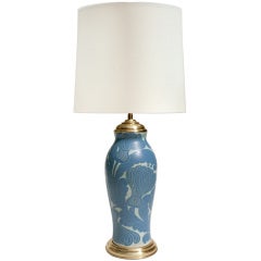 Swedish Art Deco Ceramic Lamp by Josef Ekberg for Gustavsberg