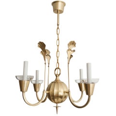 Swedish Art Deco Chandelier by Elis Bergh for C. G. Hallberg