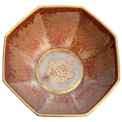 Swedish art deco ceramic bowl by Josef Ekberg, Gustavsberg 1927