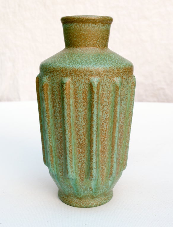 Mid-20th Century Swedish art deco ceramic vases by Ewald Dahlskog for Bo Fajans