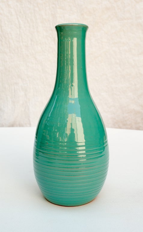 Swedish art deco ceramic vases by Ewald Dahlskog for Bo Fajans 2