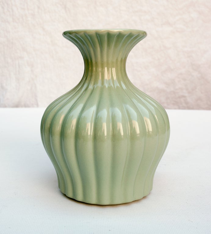 Swedish art deco ceramic vases by Ewald Dahlskog for Bo Fajans 4