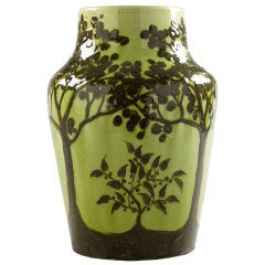 Swedish arts & crafts ceramic vase by Gunnar Wenneberg