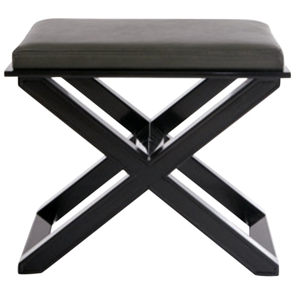 Lucca & Co. Wooden "X" Bench For Sale