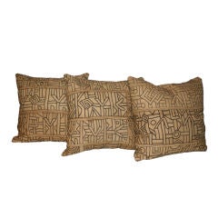 Set of two Kuba cloth pillows