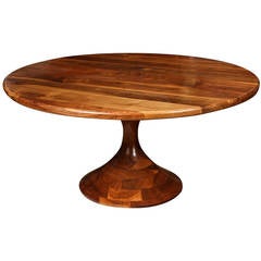 American Black Walnut Pedestal Dining Table by Michael Kelly