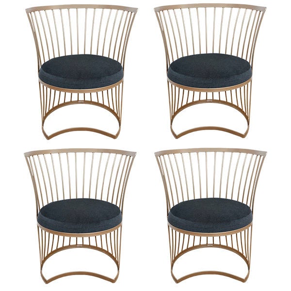 20th Century Set of Four Mid-Century Outdoor dining chairs
