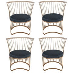 Set of Four Mid-Century Outdoor dining chairs