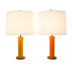 Pair of mid-century Nessen table lamps