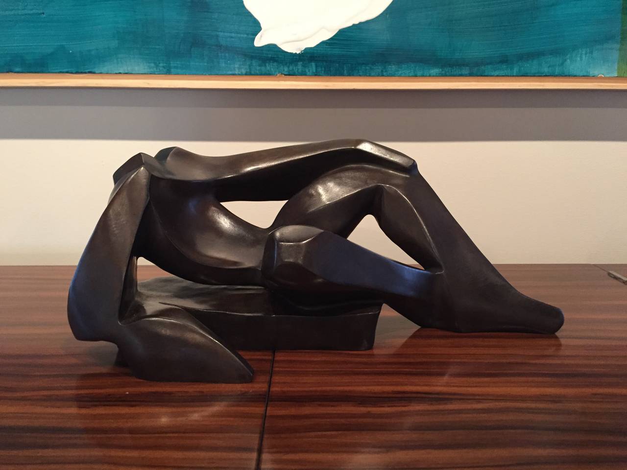Bronze reclining male figure by Pascale Gallais,
1994
Ed. 4/5
Measures: Height 5 1/2 in., width 3 1/2 in.