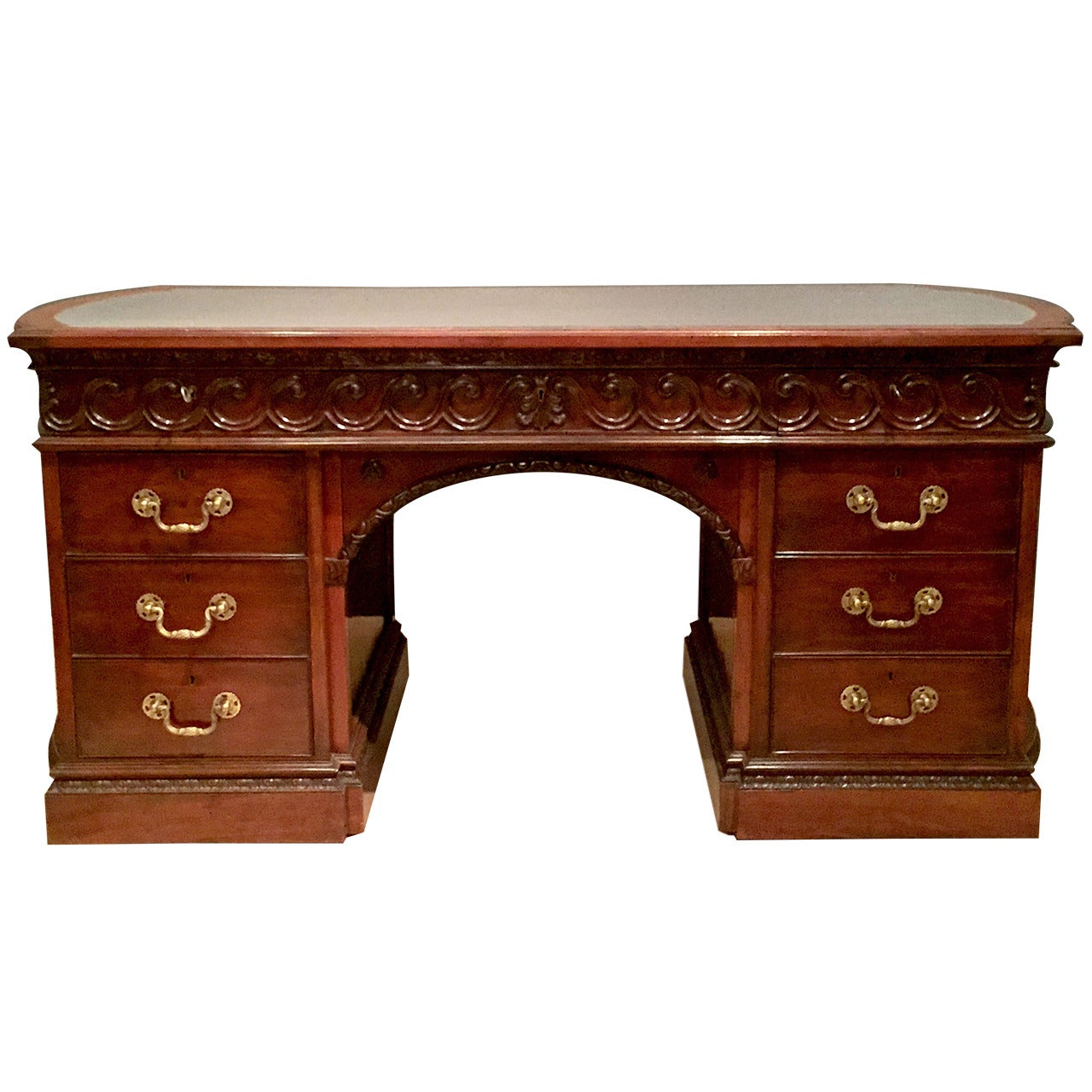 Georgian Mahogany Library Table