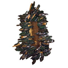 Parcel Gilt and Glazed Girandole Mirror