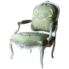 Louis XVI Painted Fauteuil