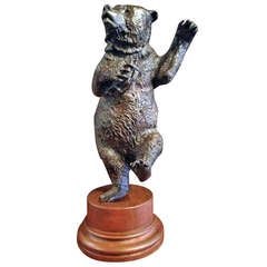 Retro Bronze Sculpture of a Bear by Andrea Spadini